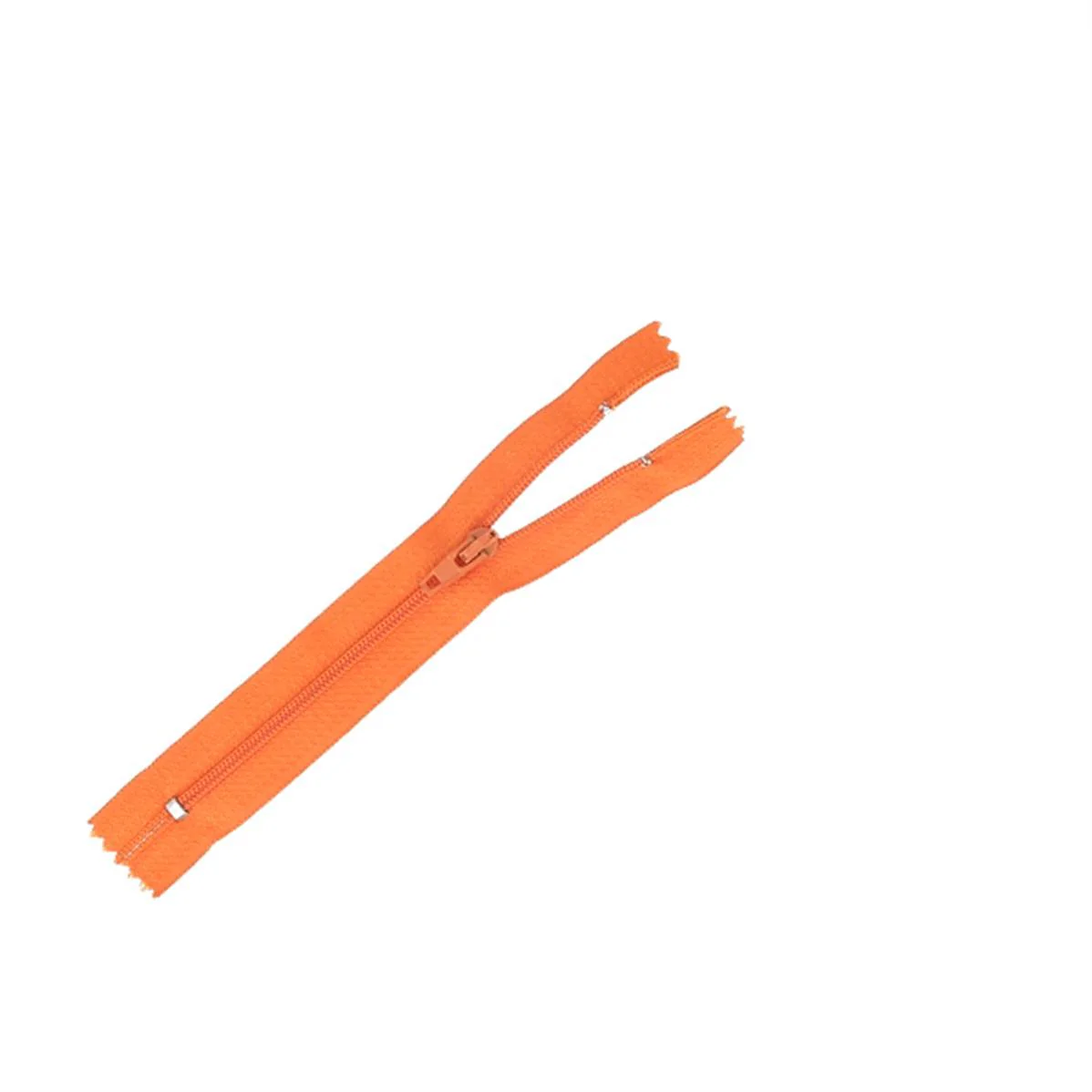 Fermeture à glissière NYLON 4mm - ORANGE