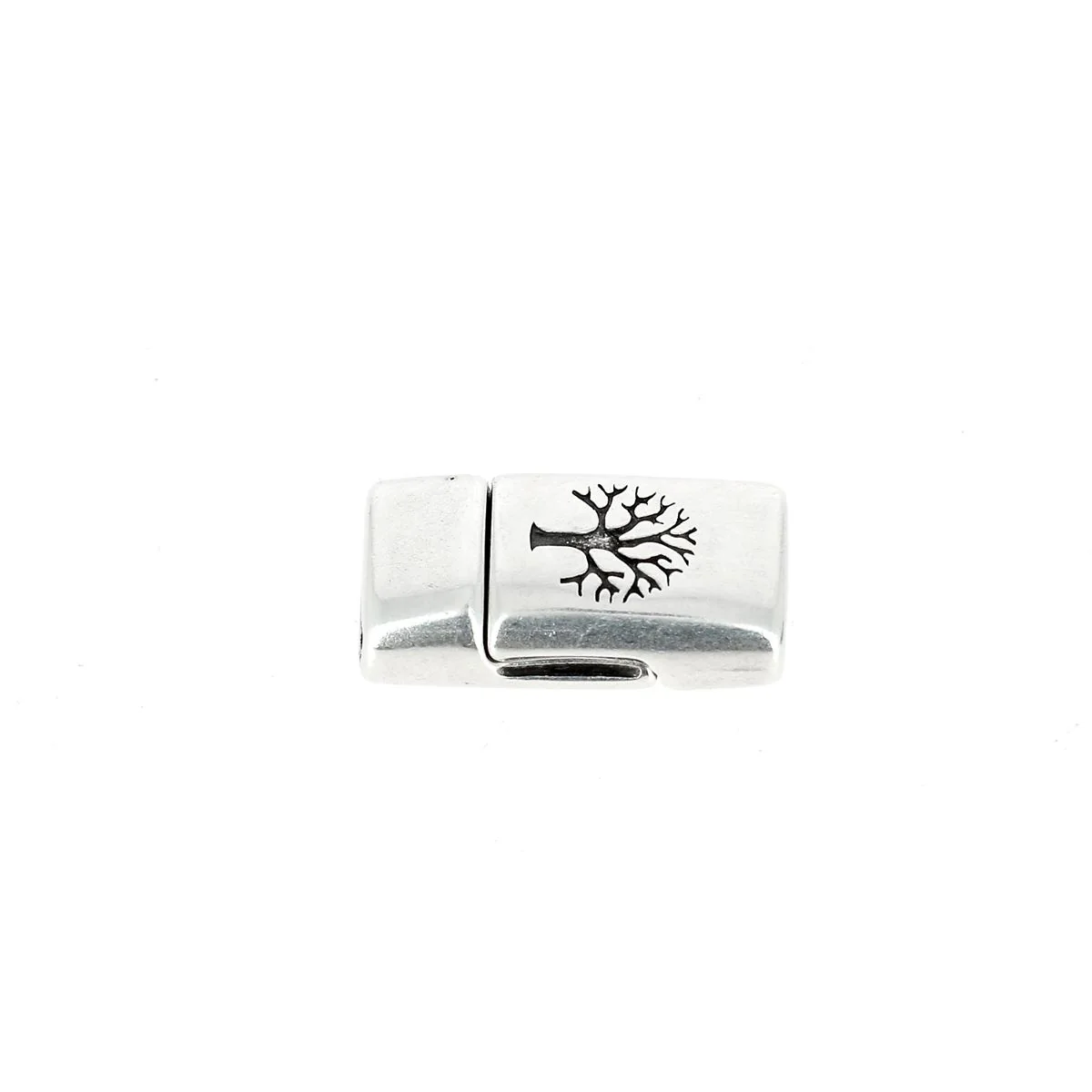 Fermoir bijou aimanté - ARBRE DE VIE - Lacet plat 10mm - Image 3
