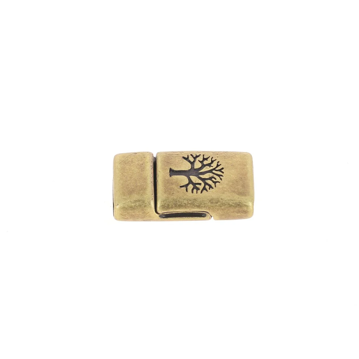 Fermoir bijou aimanté - ARBRE DE VIE - Lacet plat 10mm - Image 7