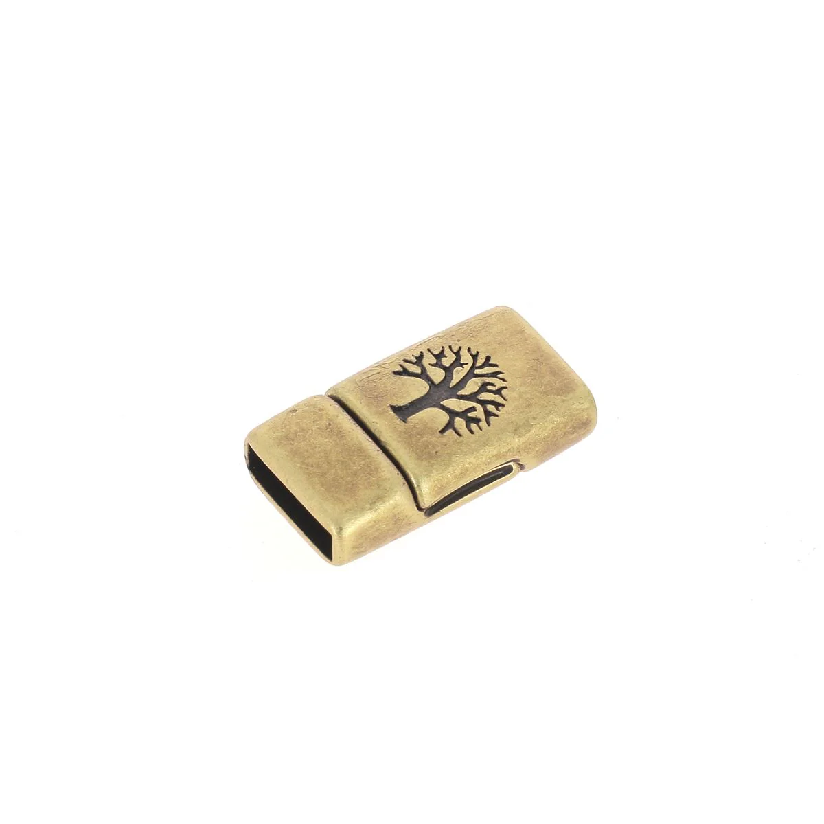 Fermoir bijou aimanté - ARBRE DE VIE - Lacet plat 10mm - Image 8