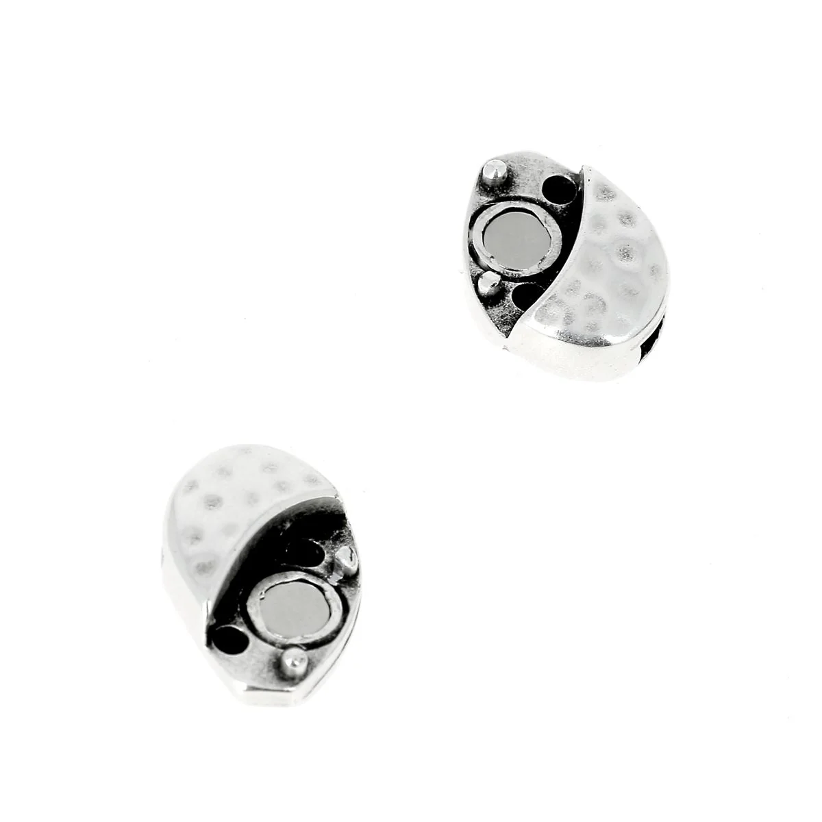Fermoir bijou aimanté - COEUR - Lacet plat 10mm - Image 5