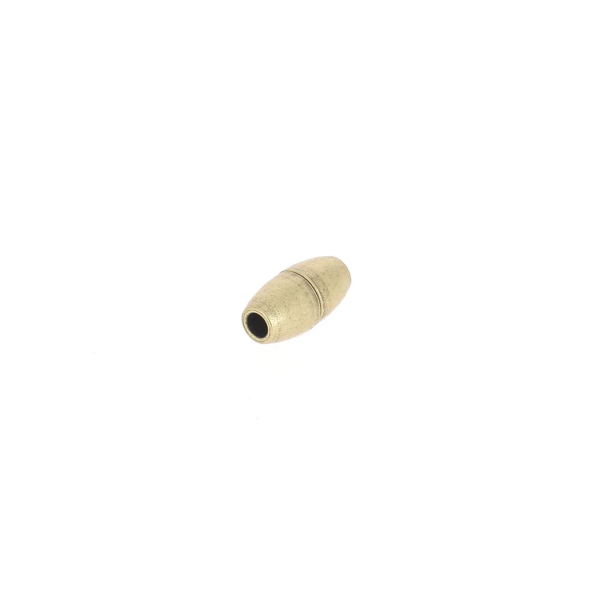 Fermoir bijou aimanté - CYLINDRE - Lacet rond 3mm - LAITON VIEILLI - Image 3