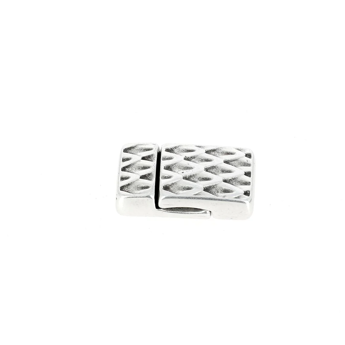 Fermoir bijou aimanté - PEAU DE SERPENT - Lacet plat 10mm - Image 3