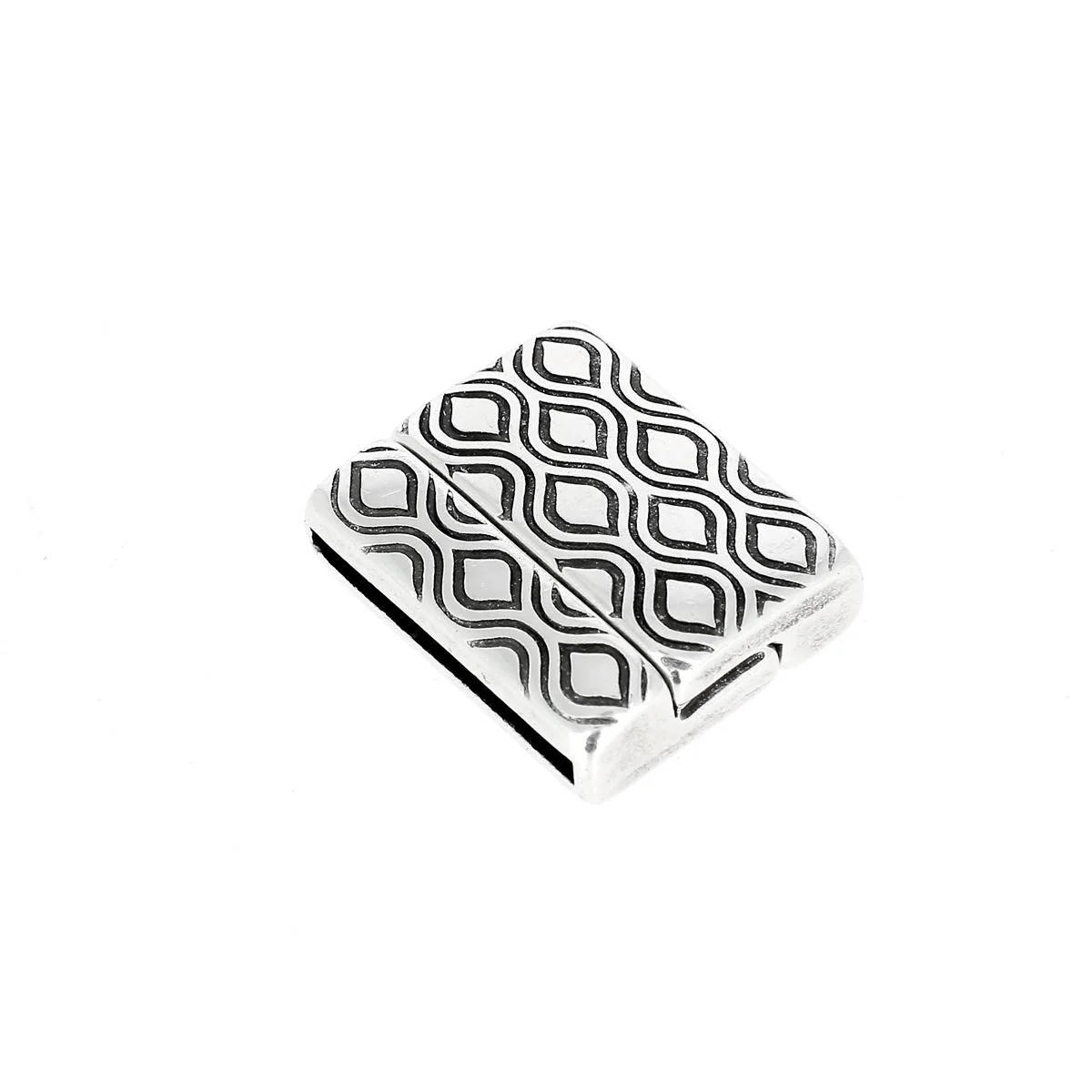 Fermoir bijou aimanté - RETRO - Lacet plat 20mm - Image 4