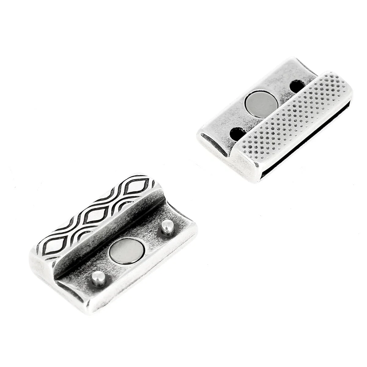 Fermoir bijou aimanté - RETRO - Lacet plat 20mm - Image 5