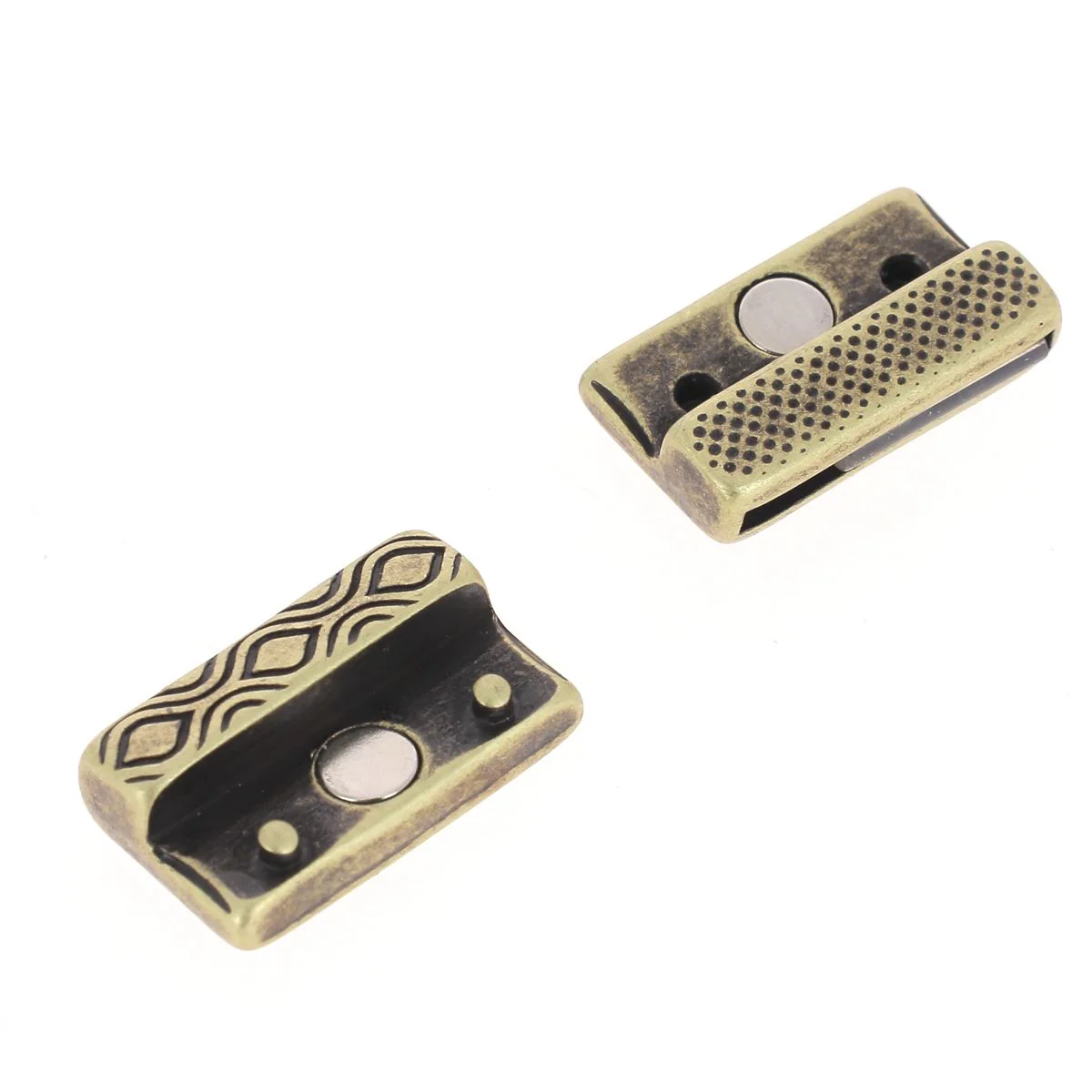 Fermoir bijou aimanté - RETRO - Lacet plat 20mm - Image 9