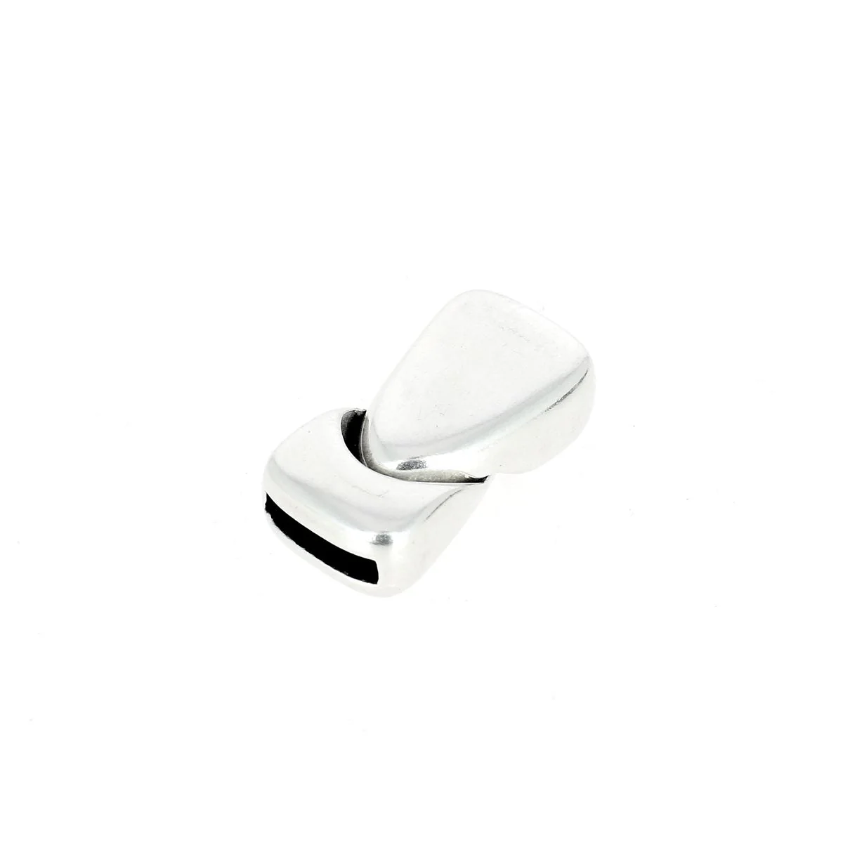 Fermoir bijou aimanté - TRIANGLE - Lacet plat 10mm - Image 4