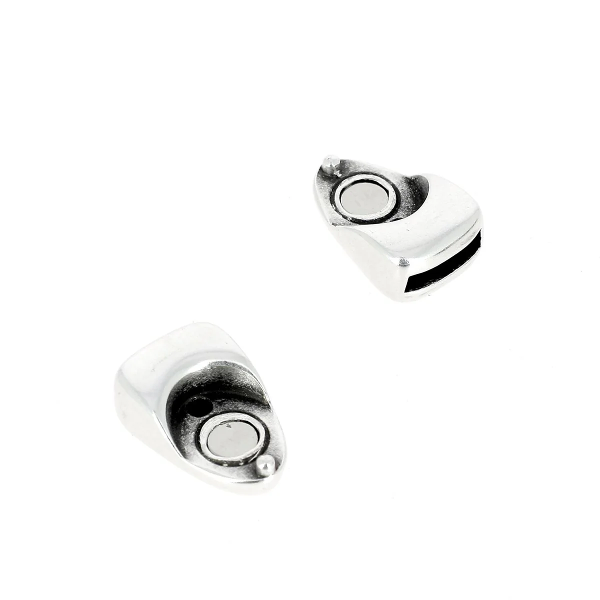 Fermoir bijou aimanté - TRIANGLE - Lacet plat 10mm - Image 5