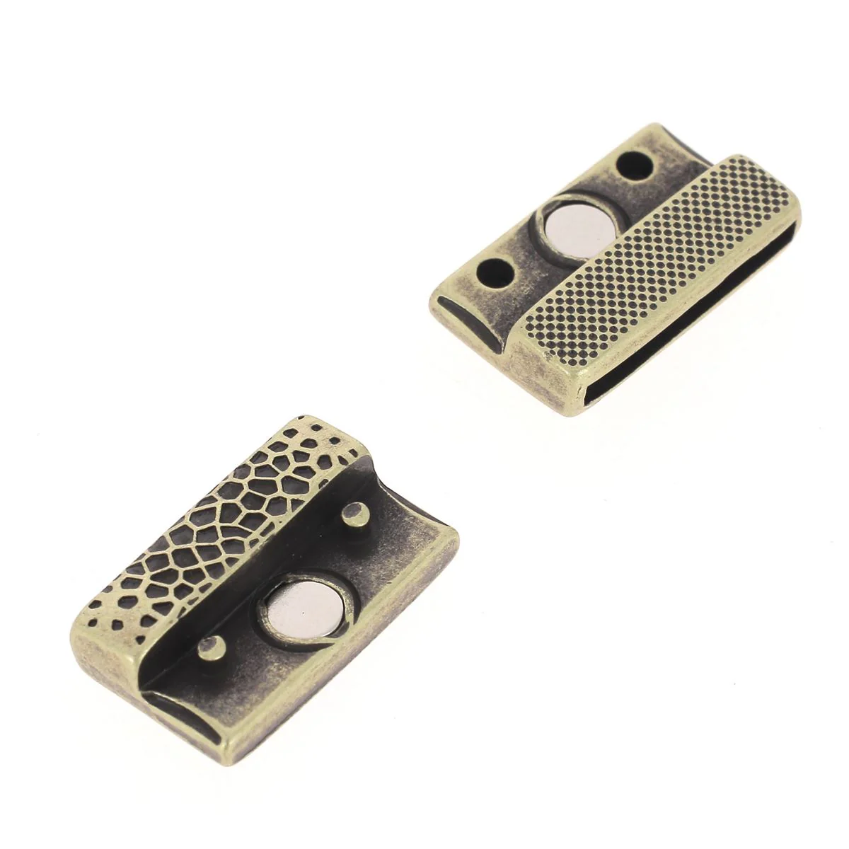 Fermoir bijou aimanté - VORONOI - Lacet plat 20mm - Image 5