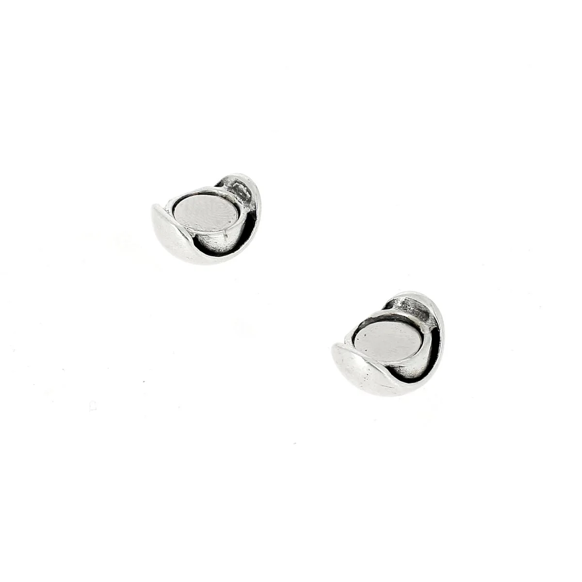 Fermoir bijou - Boule Yin Yang aimantée - Lacet plat 6 mm - Image 3