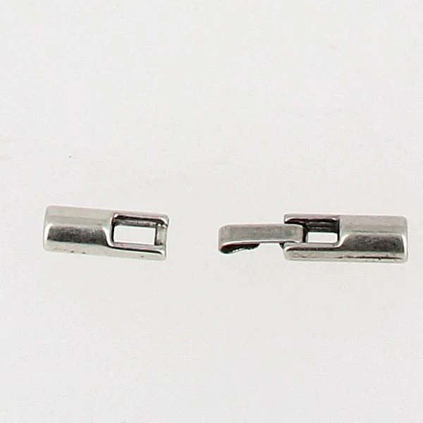 Fermoir bijou - Fermeture clip - Lacet rond - ARGENT VIEILLI - Image 2