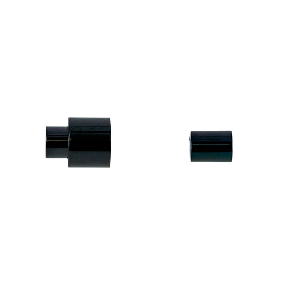 Fermoir bijou - Anaïs - INOX NOIR - Lacet rond 5 mm - Image 3