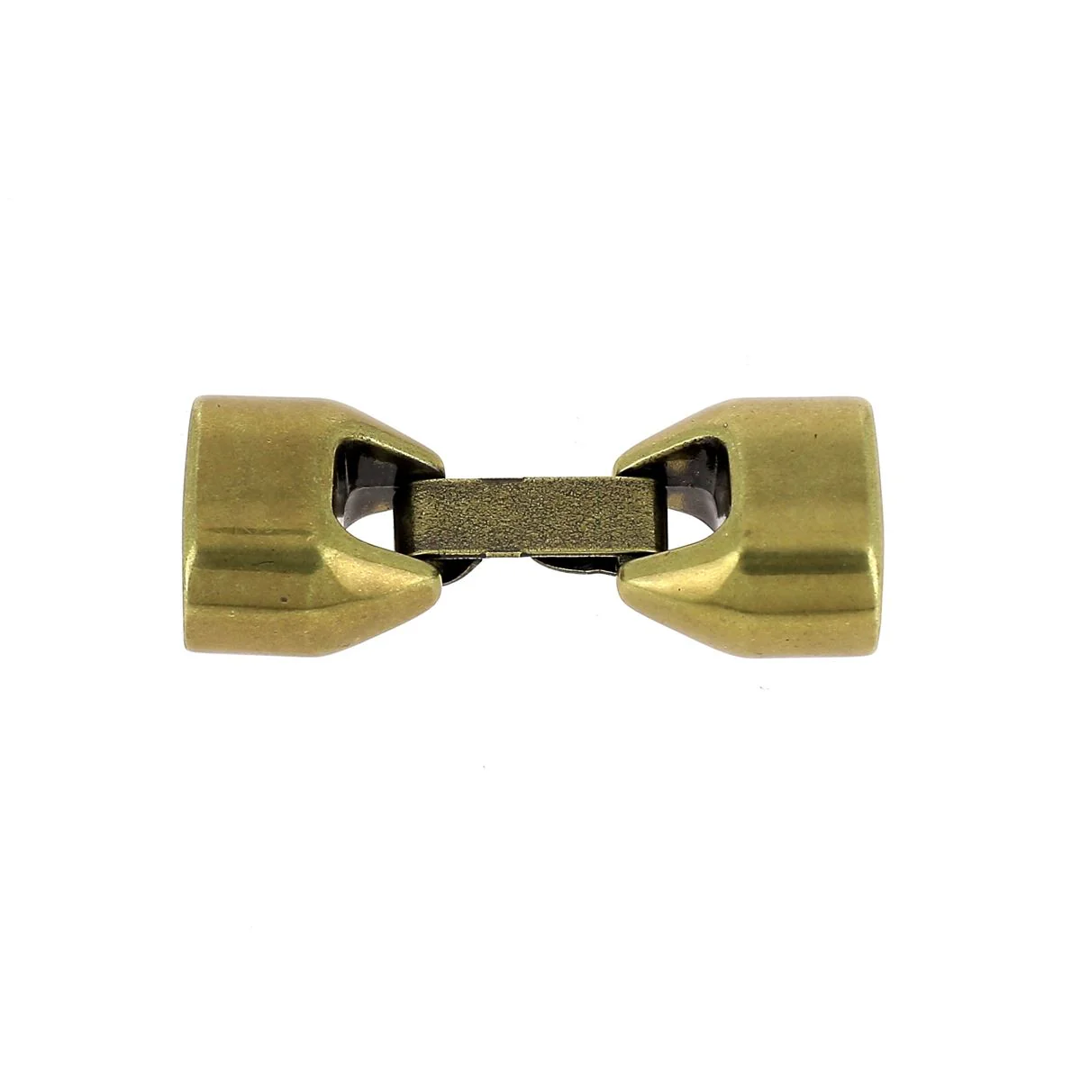 Fermoir bijou pour lacet régaliz - OLIVE - Lacet plat 12 mm