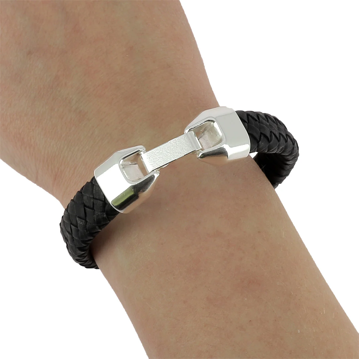 Fermoir bijou pour lacet régaliz - OLIVE - Lacet plat 12 mm - Image 2