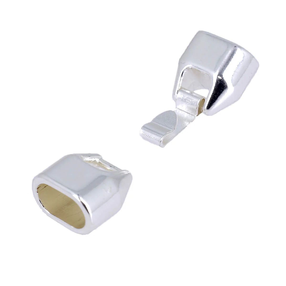 Fermoir bijou pour lacet régaliz - OLIVE - Lacet plat 12 mm - Image 5