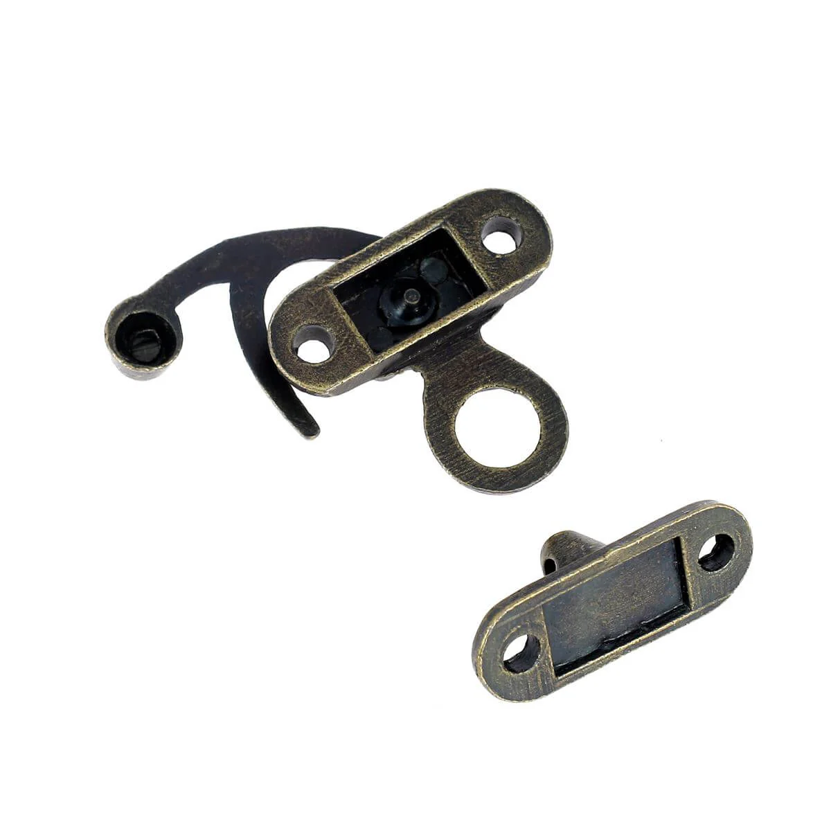 Fermoir pivotant pour sac en laiton - LAITON VIEILLI - 27x29mm - Image 3