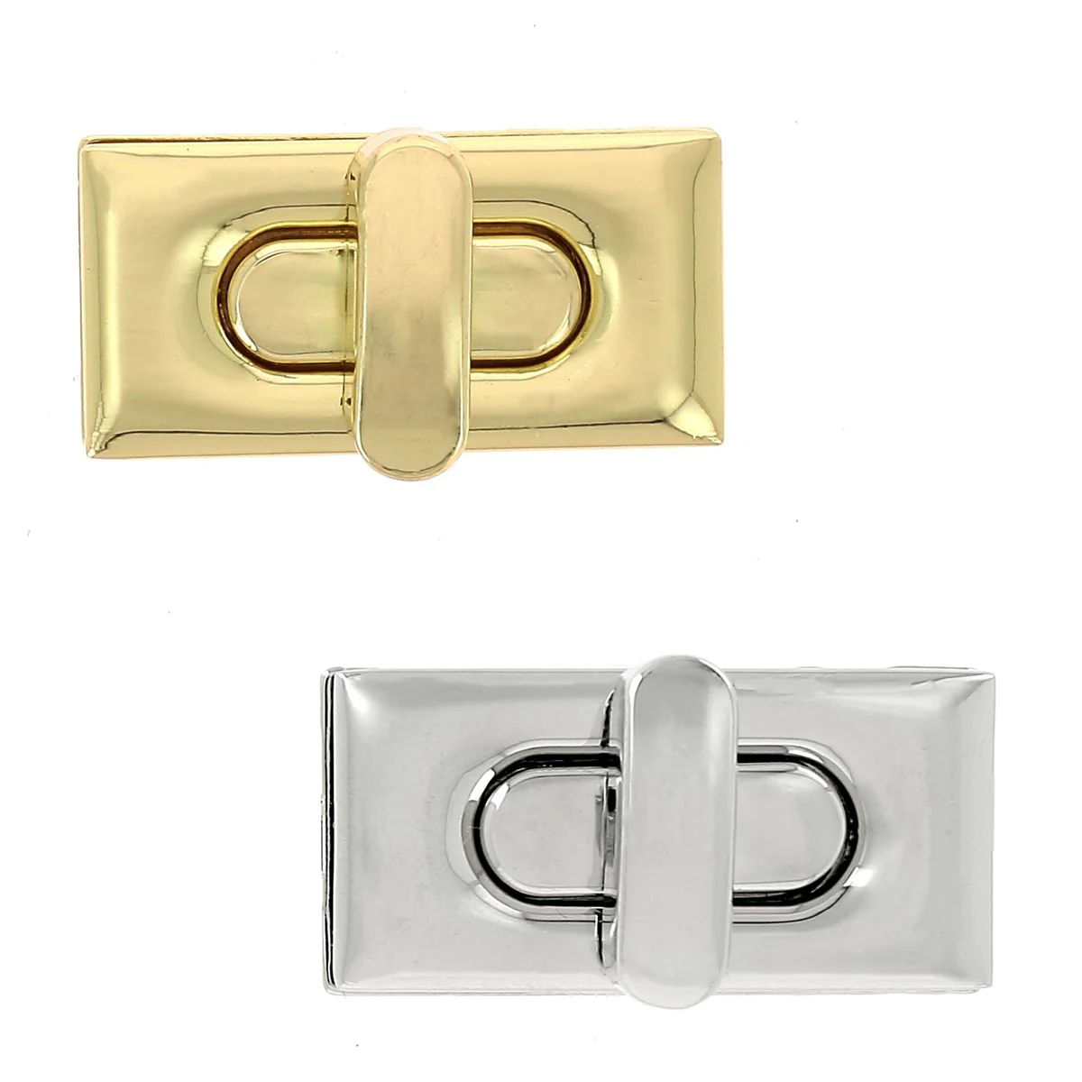 Fermoir pour sac RECTANGLE - 18x36mm
