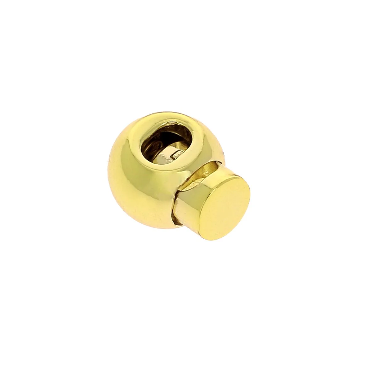 Fermoir stop lacet boule en métal - Lacet de 2,5mm max