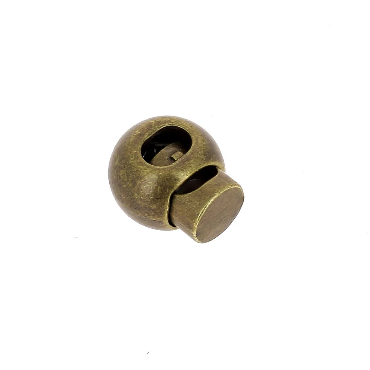 Fermoir stop lacet boule en métal - Lacet de 2,5mm max - Image 3