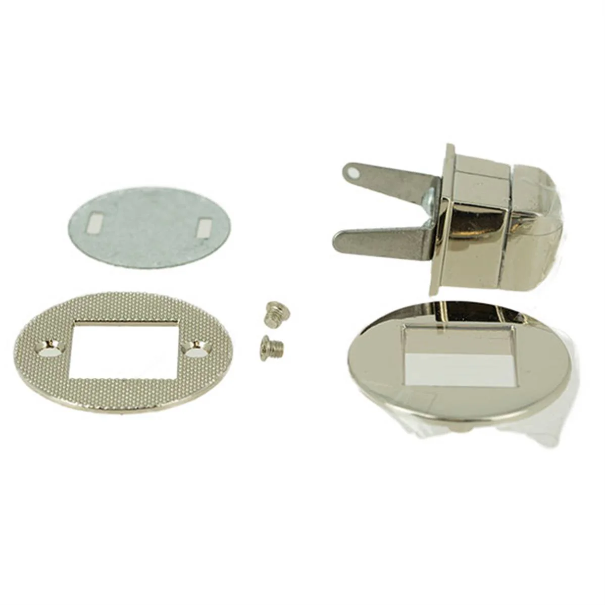 Fermoir pour sac ROND bouton PYRAMIDE - 33mm - Image 3