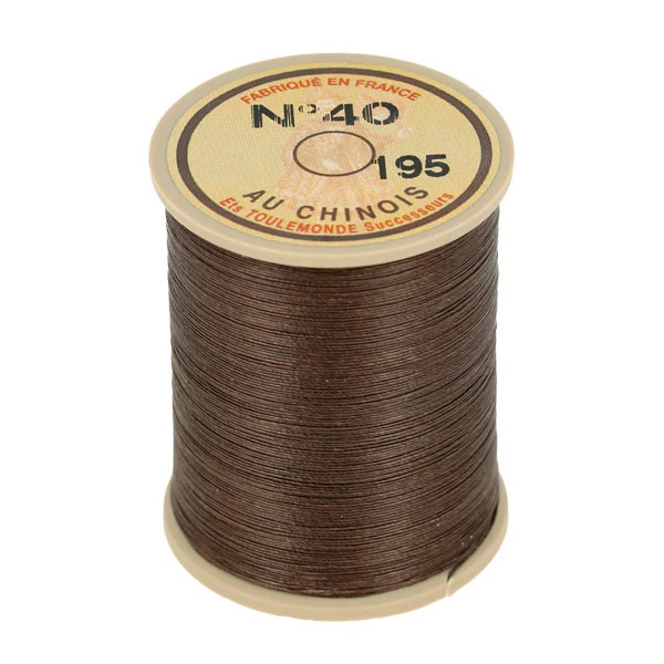 Bobine de 350m de fil de lin AU CHINOIS retors extra glacé n°40 - Image 12