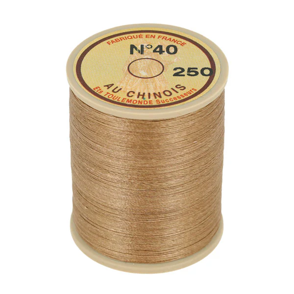 Bobine de 350m de fil de lin AU CHINOIS retors extra glacé n°40 - Image 2