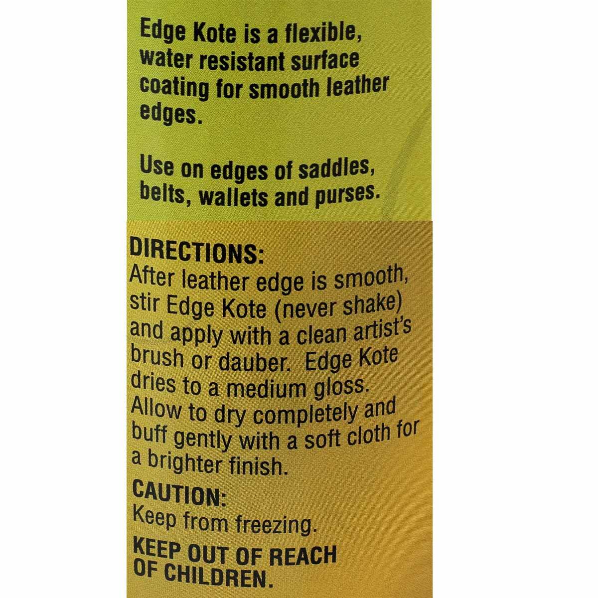 Finition de tranche pour cuir - Fiebing's Edge Kote - NEUTRE / NEUTRAL - Image 3