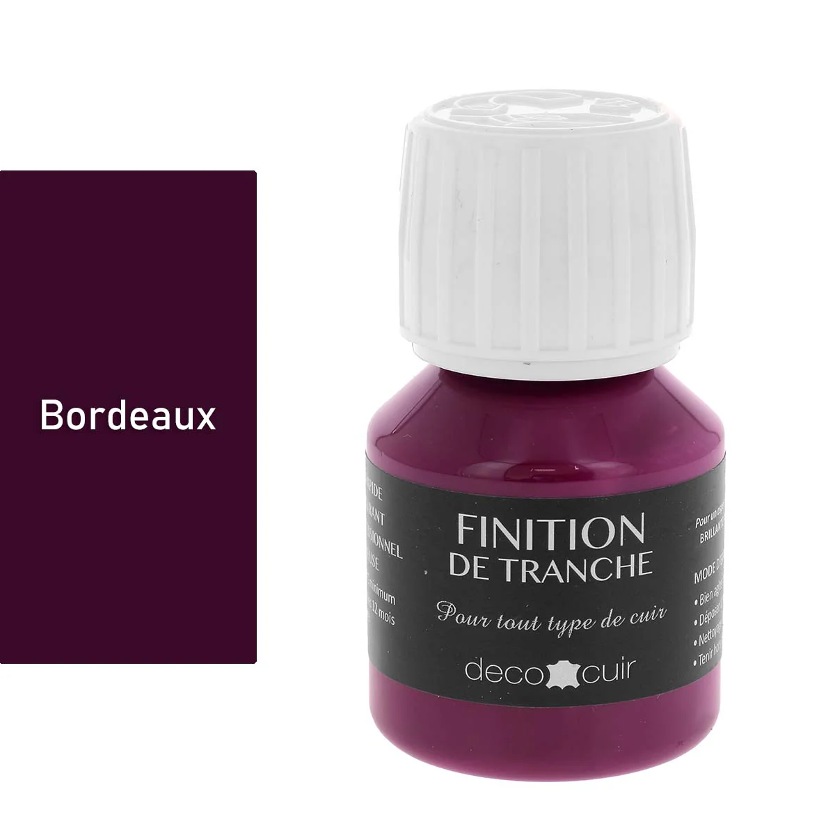 Finition de tranche MATE - Deco Cuir - BORDEAUX