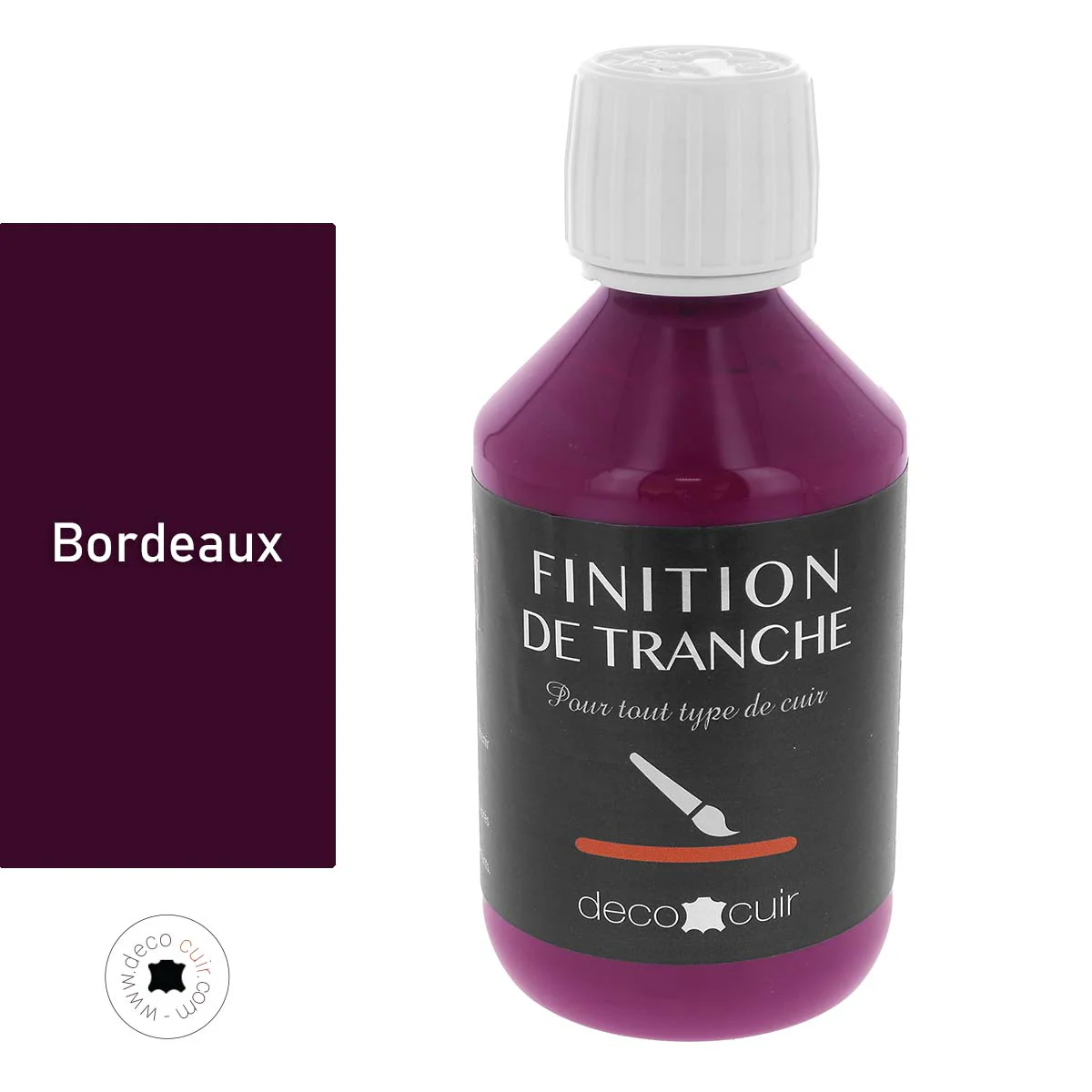 Finition de tranche MATE - Deco Cuir - BORDEAUX - Image 2