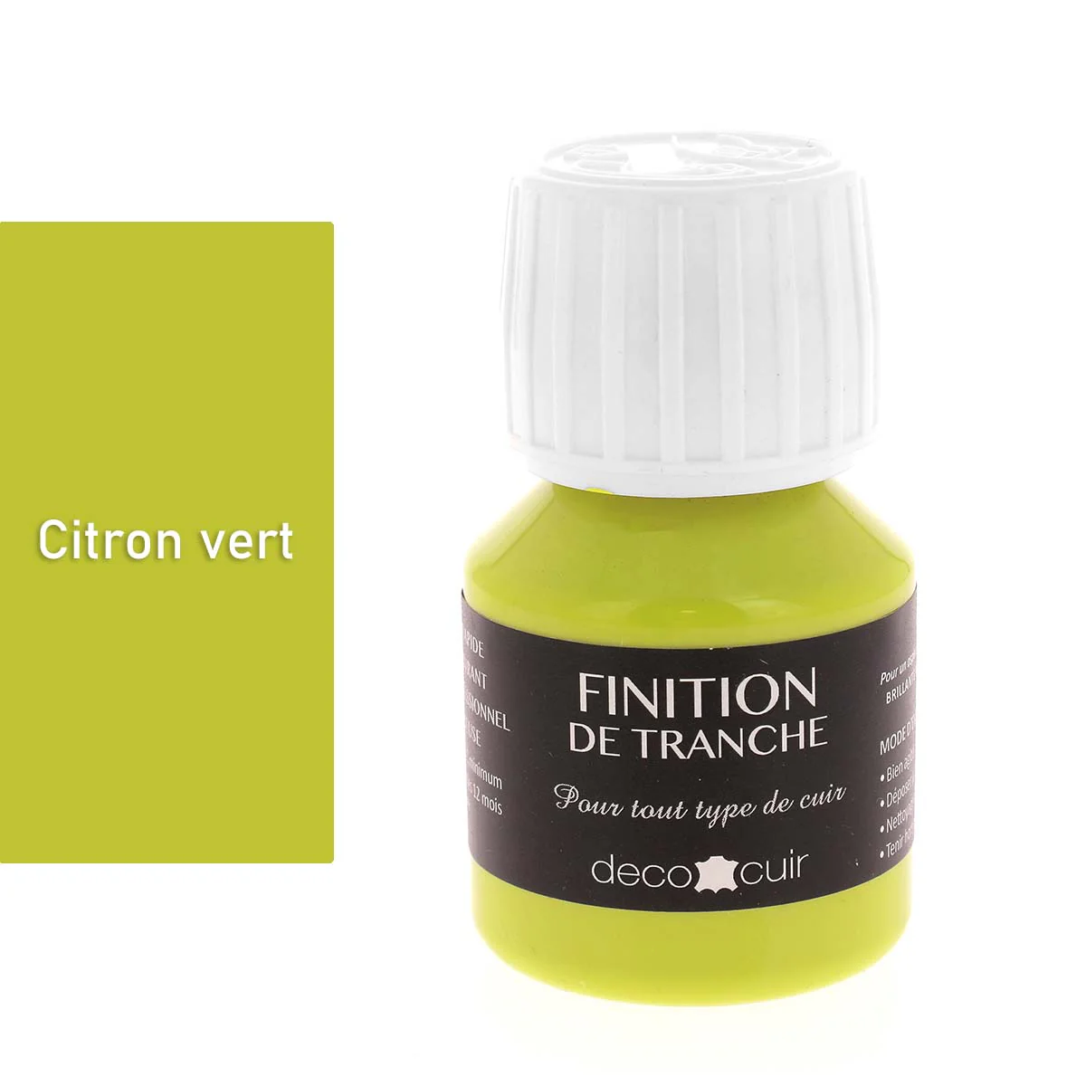 Finition de tranche MATE - Deco Cuir - CITRON VERT