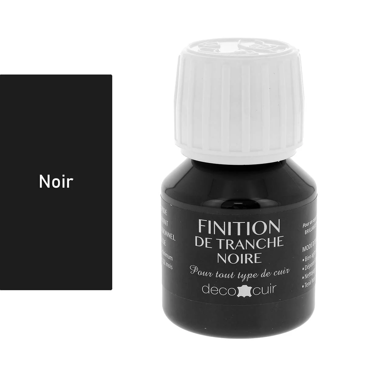 Finition de tranche MATE - Deco Cuir - NOIR