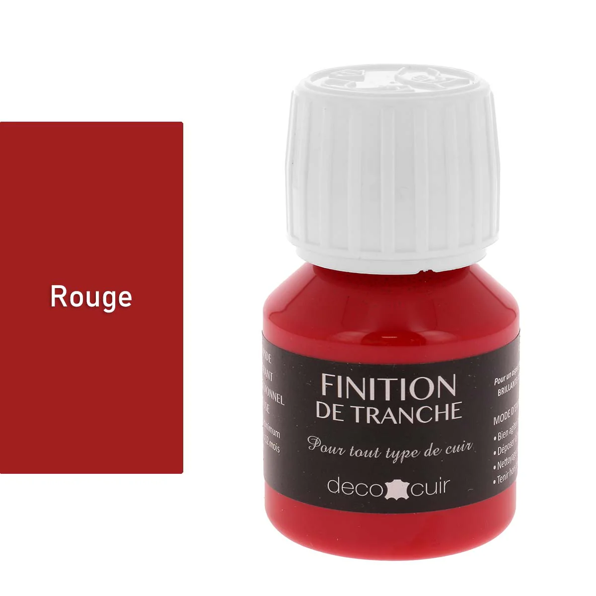 Finition de tranche MATE - Deco Cuir - ROUGE