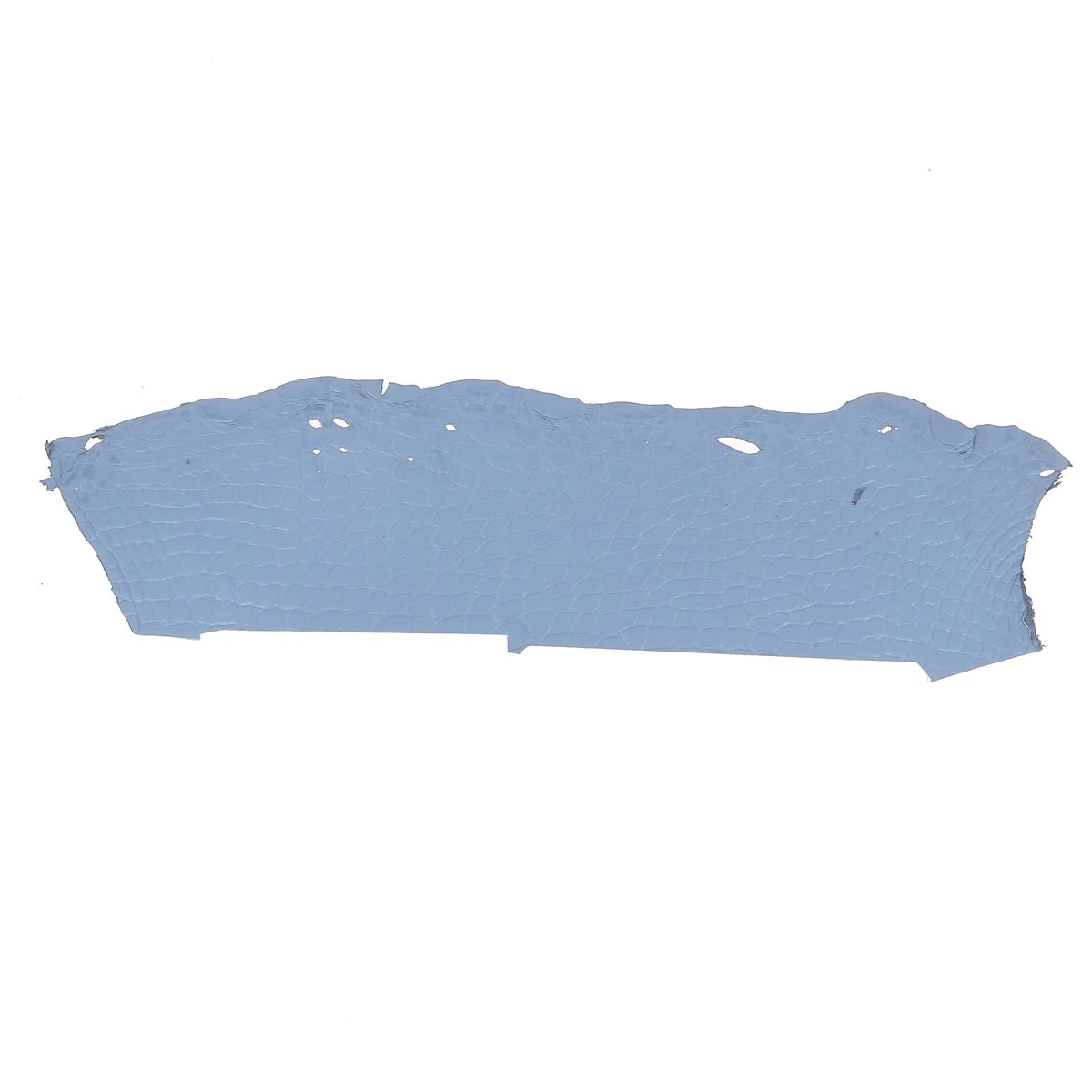 Flanc de cuir d'Alligator mat - BLEU GAULOISE
