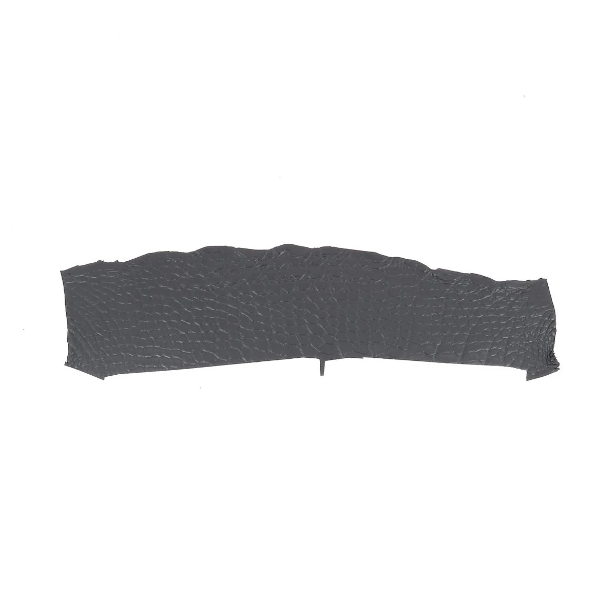 Flanc de cuir d'Alligator mat - GRIS ANTHRACITE