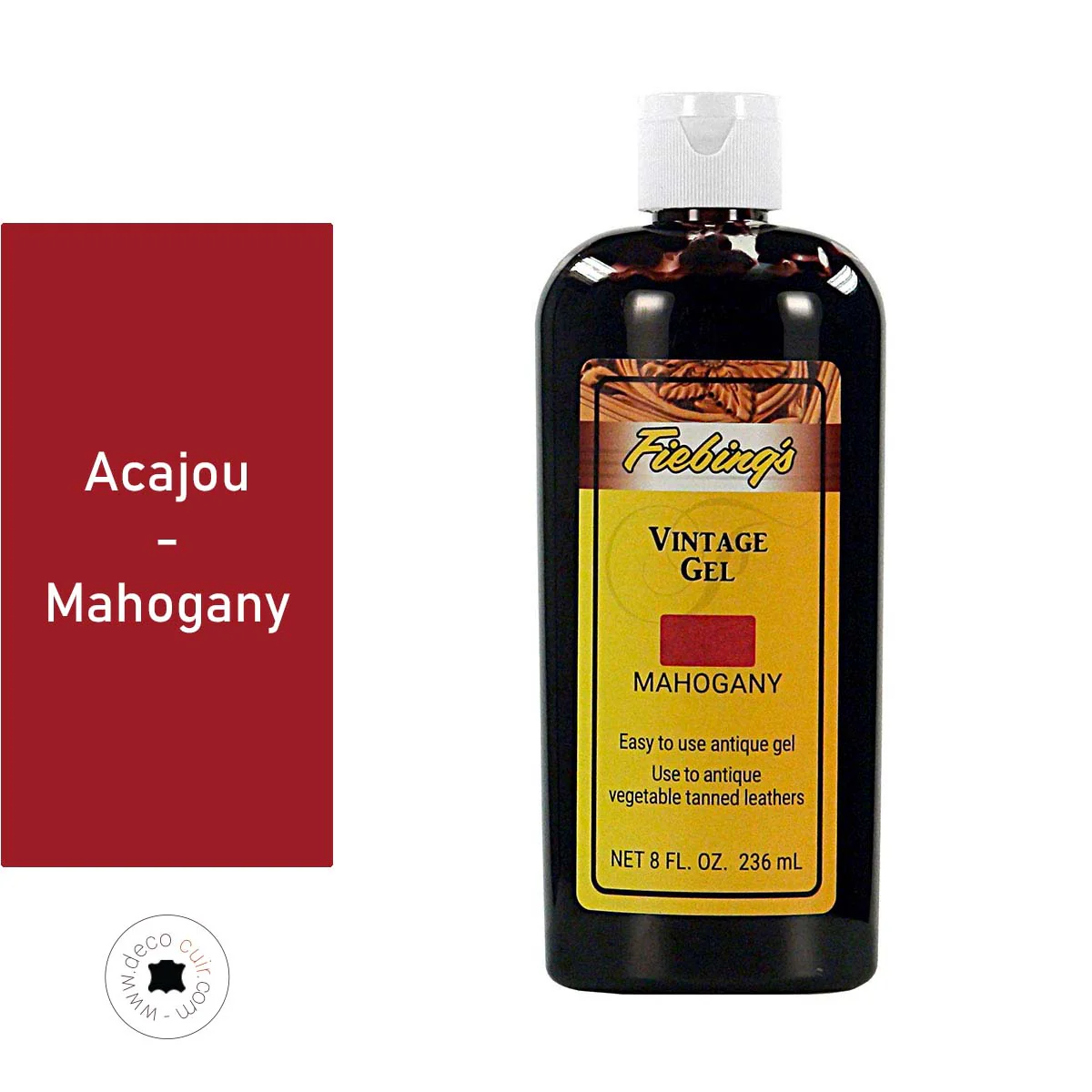 Gel antique Fiebing's Vintage Gel 236ml - ACAJOU / MAHOGANY
