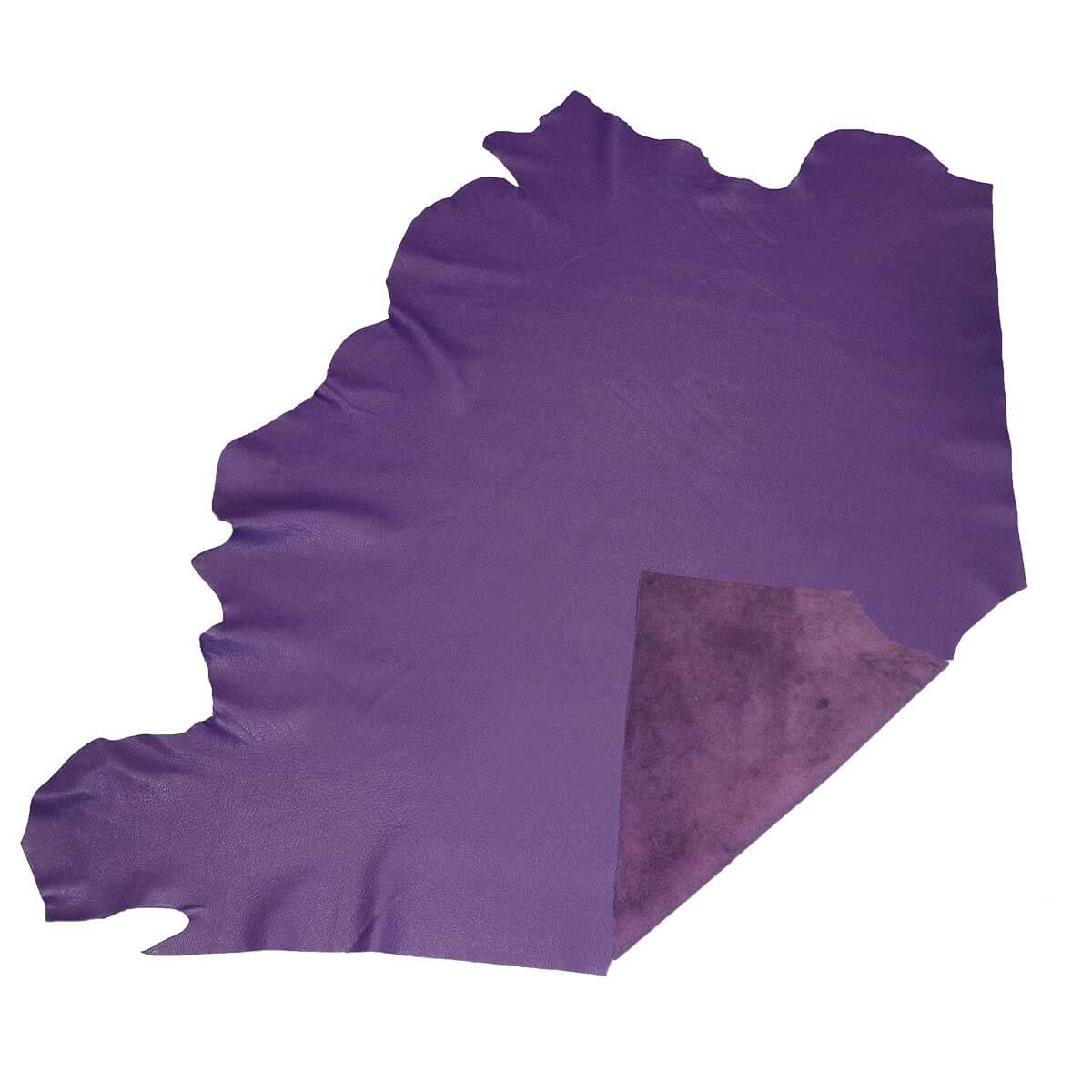 Grand morceau de cuir de vachette GRANITE - VIOLET - Image 3