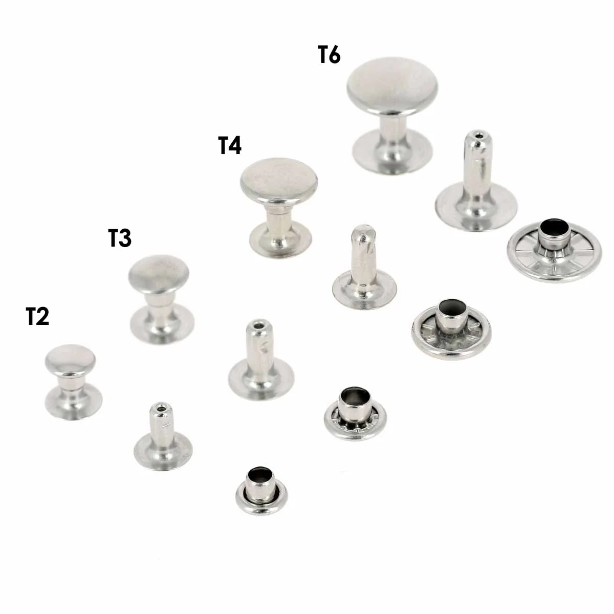 Lot de gros rivets en laiton (T6) - Image 13