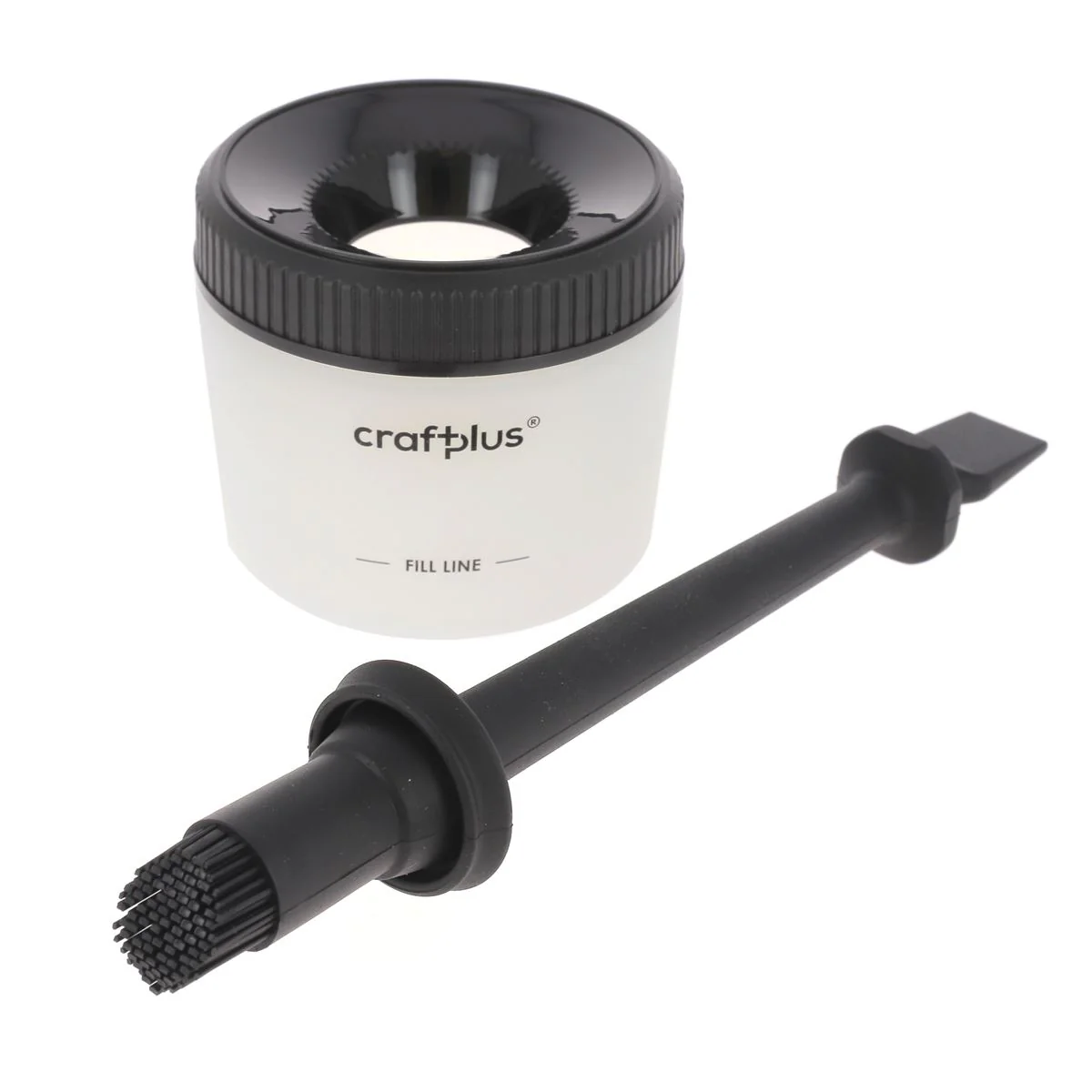 Jeu de pinceaux pour colle et son pot en silicone - Craftplus 3402-00