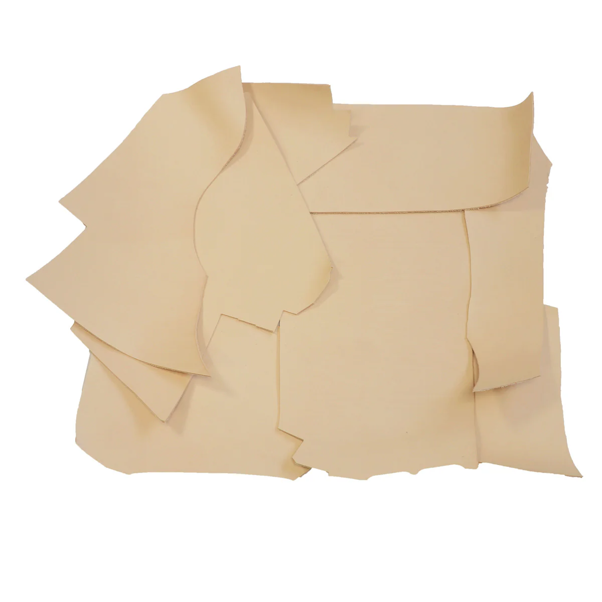 1 kg de chutes de cuir de veau végétal naturel imperméabilisé MAYA - Ép 2 mm - Image 5