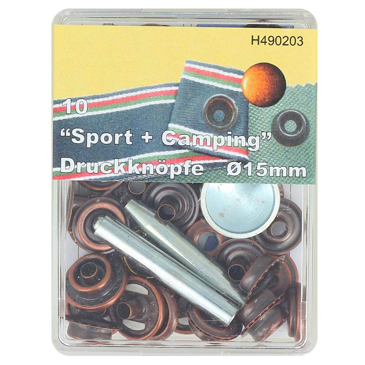 Kit de 10 boutons pression FORT et outils de pose - 15mm - Image 13