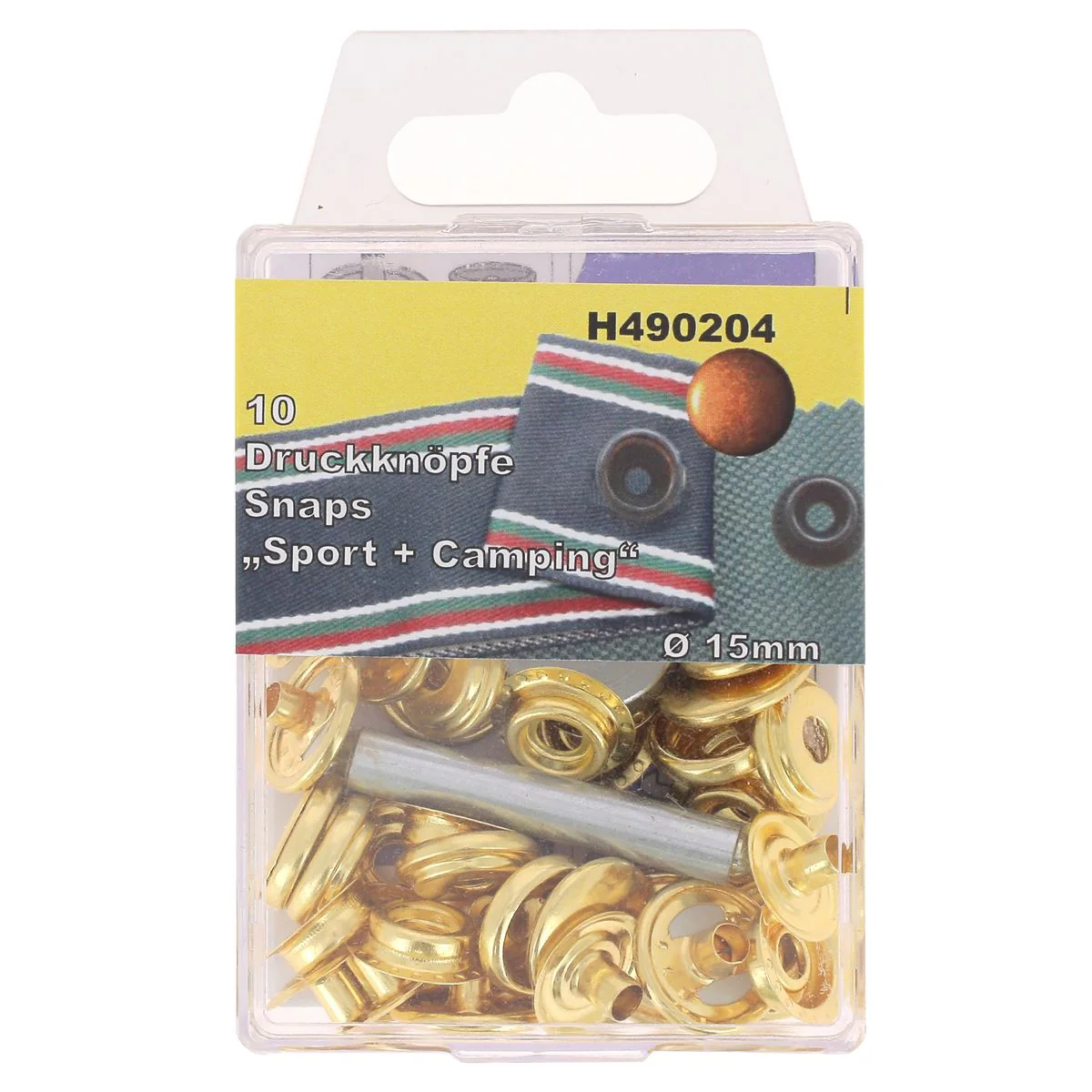 Kit de 10 boutons pression FORT et outils de pose - 15mm - Image 17