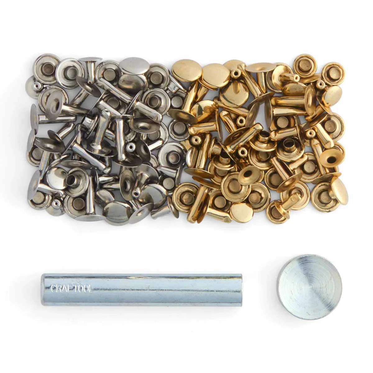 Kit de 60 rivets en acier et outils de pose - T3, T4 et T4 LONG - Tandy Leather