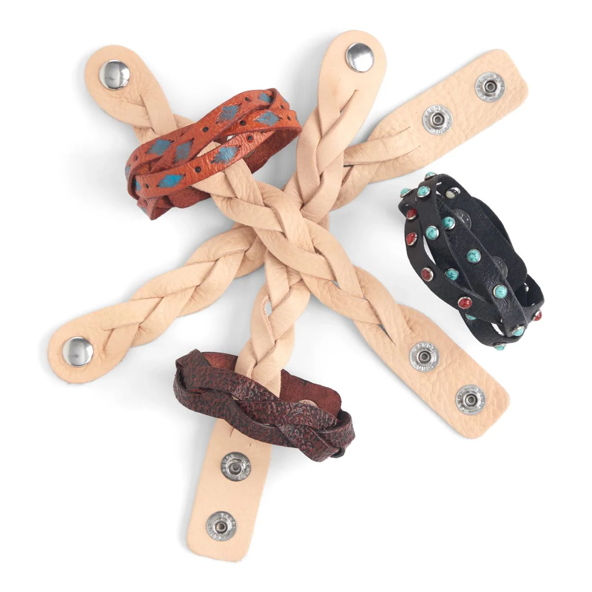 Kit pour 3 bracelets tressés - 25 mm - 44168-03 - Image 3