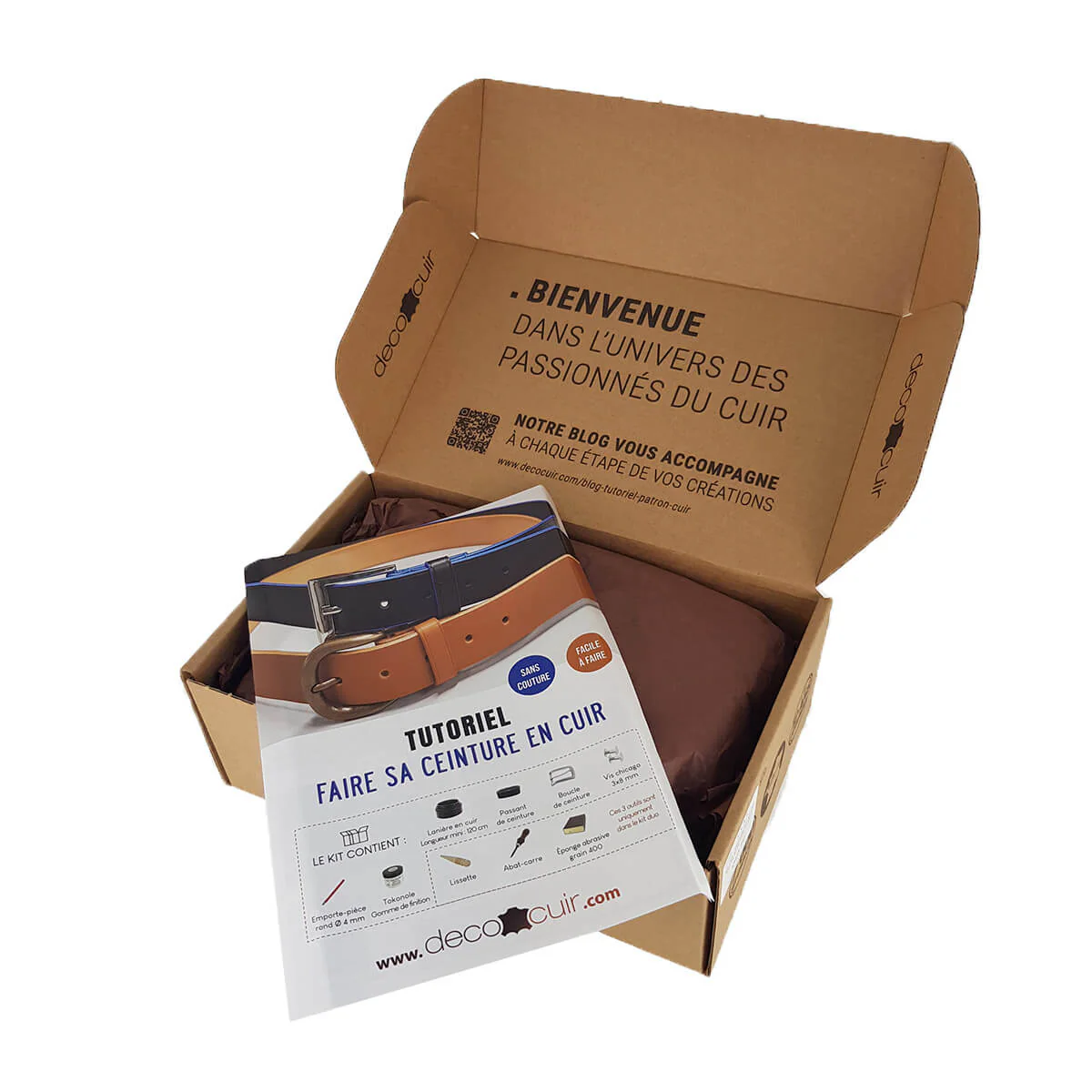 Kit DIY - Ceinture en cuir sans couture - Image 3