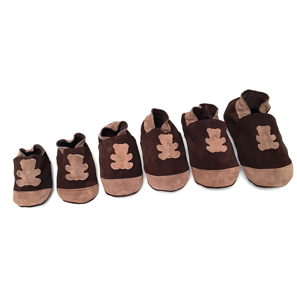 Kit DIY Chaussons en cuir pour bébé avec Ours - MARRON - Image 4