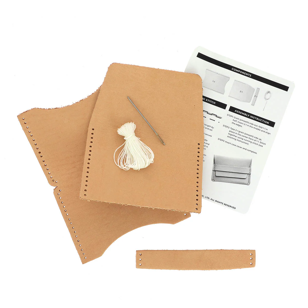 Kit DIY pour porte-cartes en cuir Rowan - MakerAid 44179 - Image 2