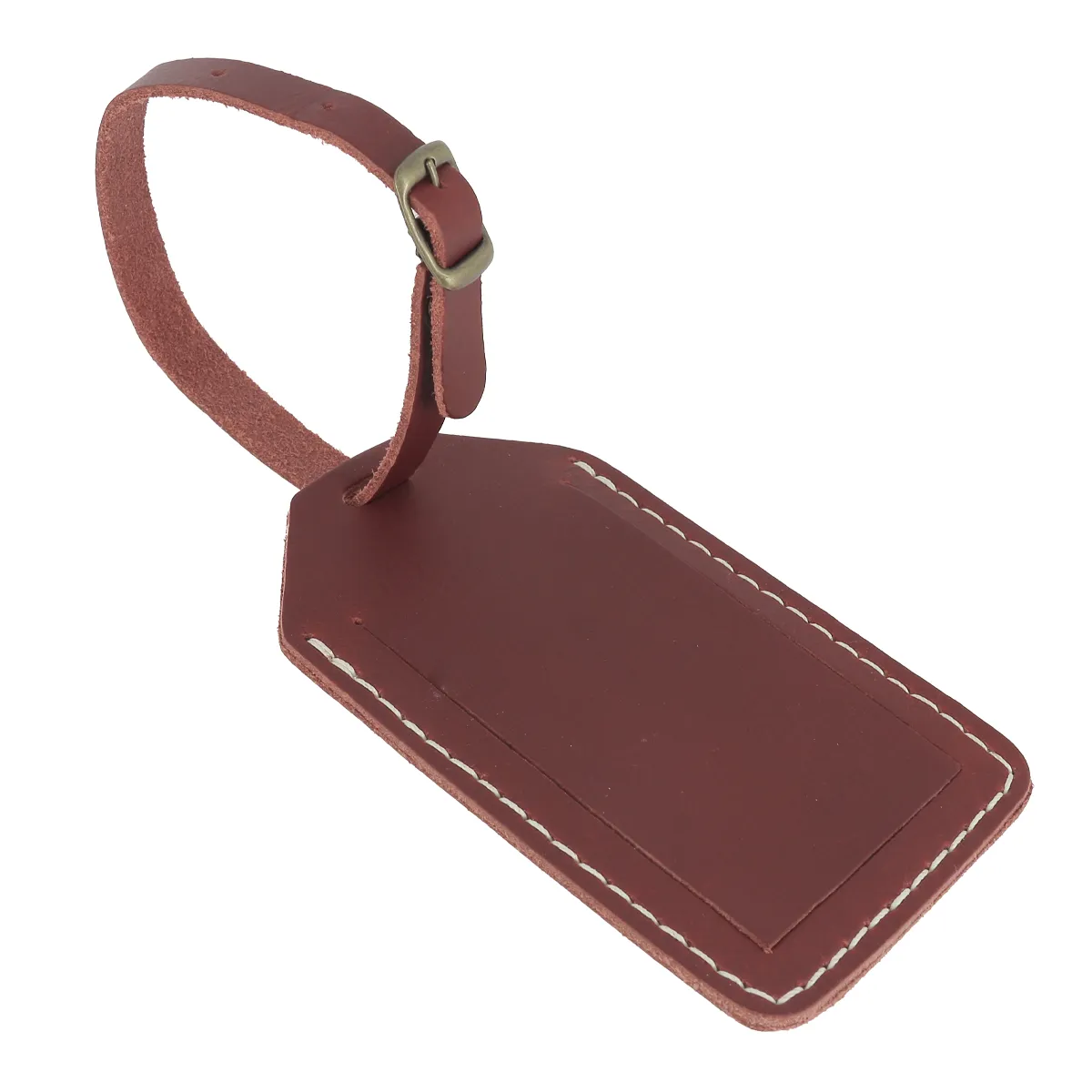 Kit DIY - Porte étiquette de bagage en cuir de croupon tannage végétal
