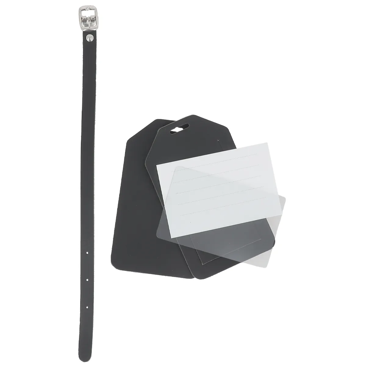 Kit DIY - Porte étiquette de bagage en cuir de croupon tannage végétal - Image 3