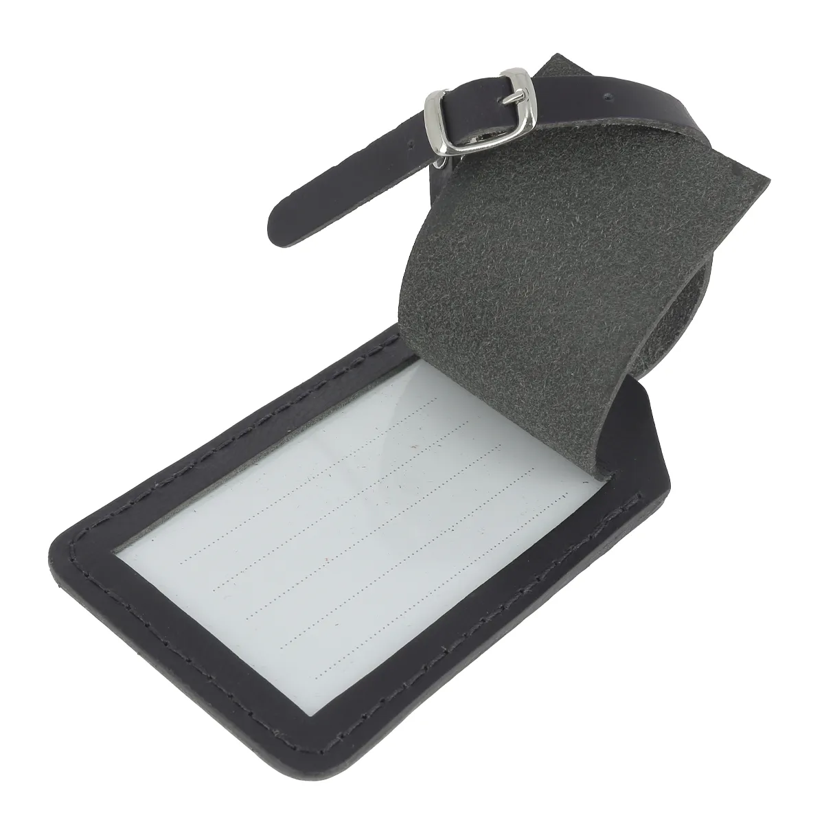 Kit DIY - Porte étiquette de bagage en cuir de croupon tannage végétal - Image 5