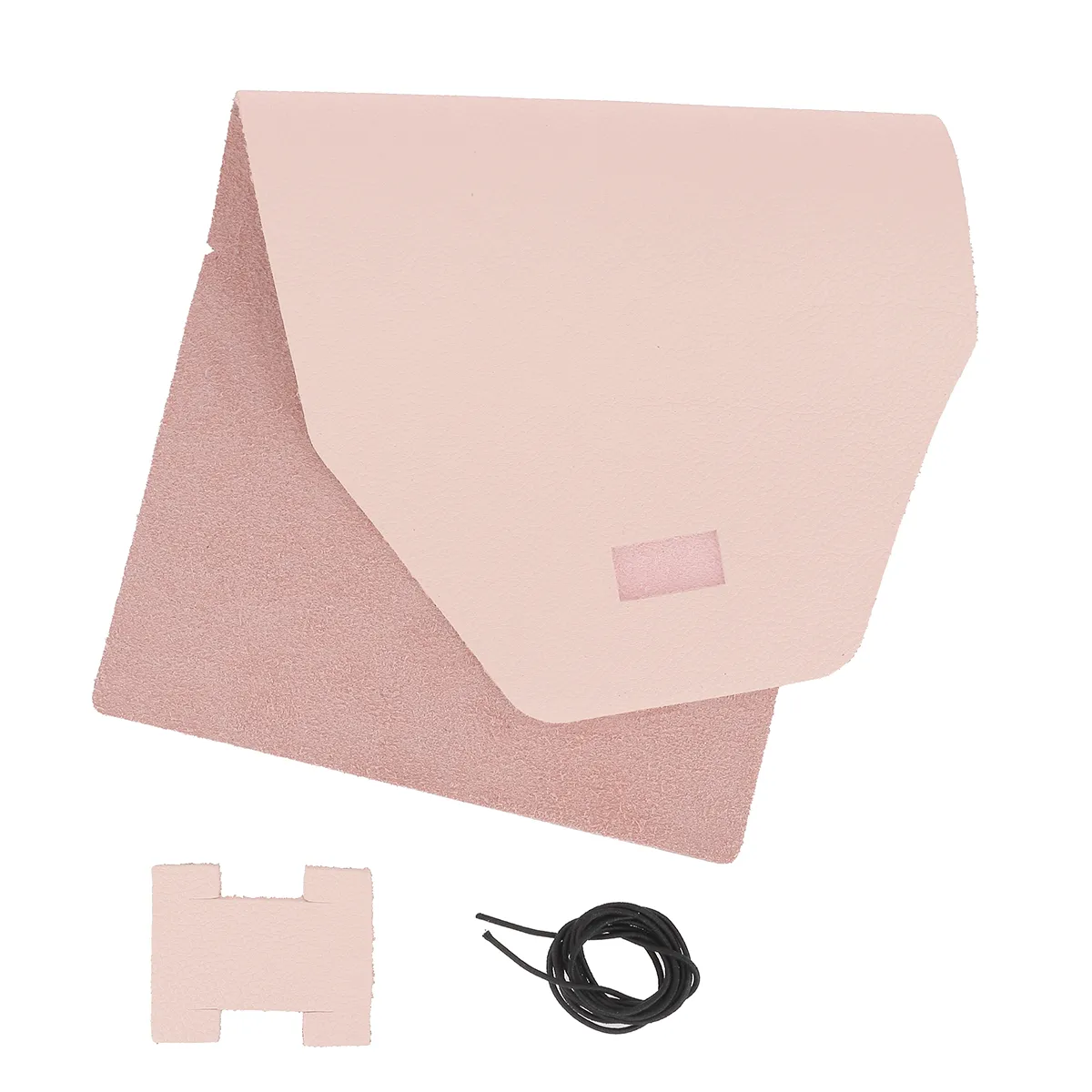 Kit DIY Protège carnet en cuir OCÉAN A6 - ROSE CLAIR R18 - Image 2